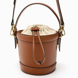Zara Brown Bucket Bag